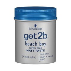 Modelleeriv matt juuksepasta Schwarzkopf Got2b Beach Boy 100 ml price and information | Hair styling products | hansapost.ee