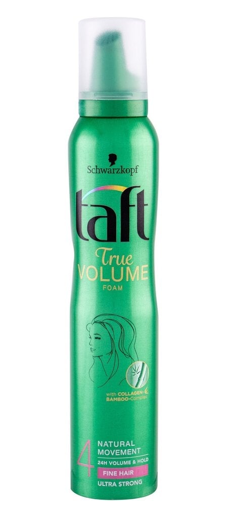 Tugeva fikseerimisega, kohevust andev juuksevaht Schwarzkopf Taft Volume Ultra Strong, 200 ml цена и информация | Juuste viimistlusvahendid | hansapost.ee