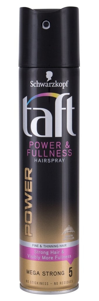 Väga tugevalt fikseeriv juukselakk Schwarzkopf Taft Power&Fullness 250 ml цена и информация | Juuste viimistlusvahendid | hansapost.ee