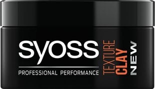 Syoss STYL. juuksepasta TEXTURE CLAY 100 ml цена и информация | Средства для укладки | hansapost.ee