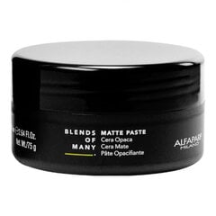 Keskmise fikseerimisega matt juuksepasta meestele - Alfaparf Milano Blends Of Many Matte Paste, 75 ml цена и информация | Средства для укладки | hansapost.ee