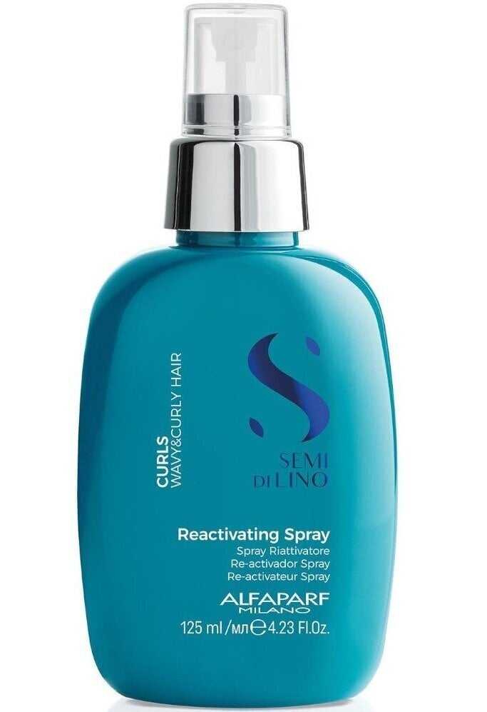 Juuksesprei lokkis juustele Alfaparf Milano Semi di Lino Curls Reactivating Spray 125 ml hind ja info | Juuste viimistlusvahendid | hansapost.ee