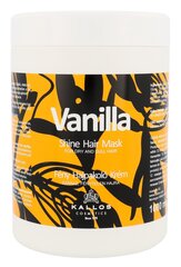 Toitev ja sära andev juuksemask kuivadele juustele Kallos Vanilla 1000 ml цена и информация | Маски, масла, сыворотки | hansapost.ee