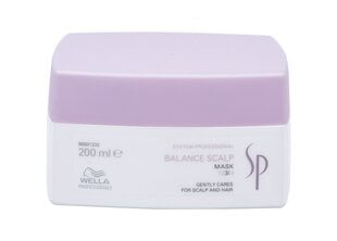 Mask tundlikule peanahale Wella SP Balance Scalp 200 ml hind ja info | Juuksemaskid, õlid ja seerumid | hansapost.ee