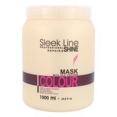 Juuksevärvi kaitsev mask Stapiz Sleek Line Colour 1000 ml hind ja info | Juuksemaskid, õlid ja seerumid | hansapost.ee