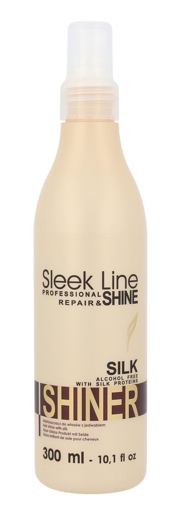 Sära andev juuksevahend Stapiz Sleek Line Silk Shiner 300 ml цена и информация | Juuksemaskid, õlid ja seerumid | hansapost.ee