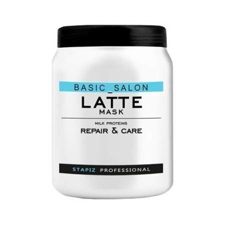 Juuksemask piima proteiiniga Stapiz Basic Salon Latte 1000 ml цена и информация | Juuksemaskid, õlid ja seerumid | hansapost.ee