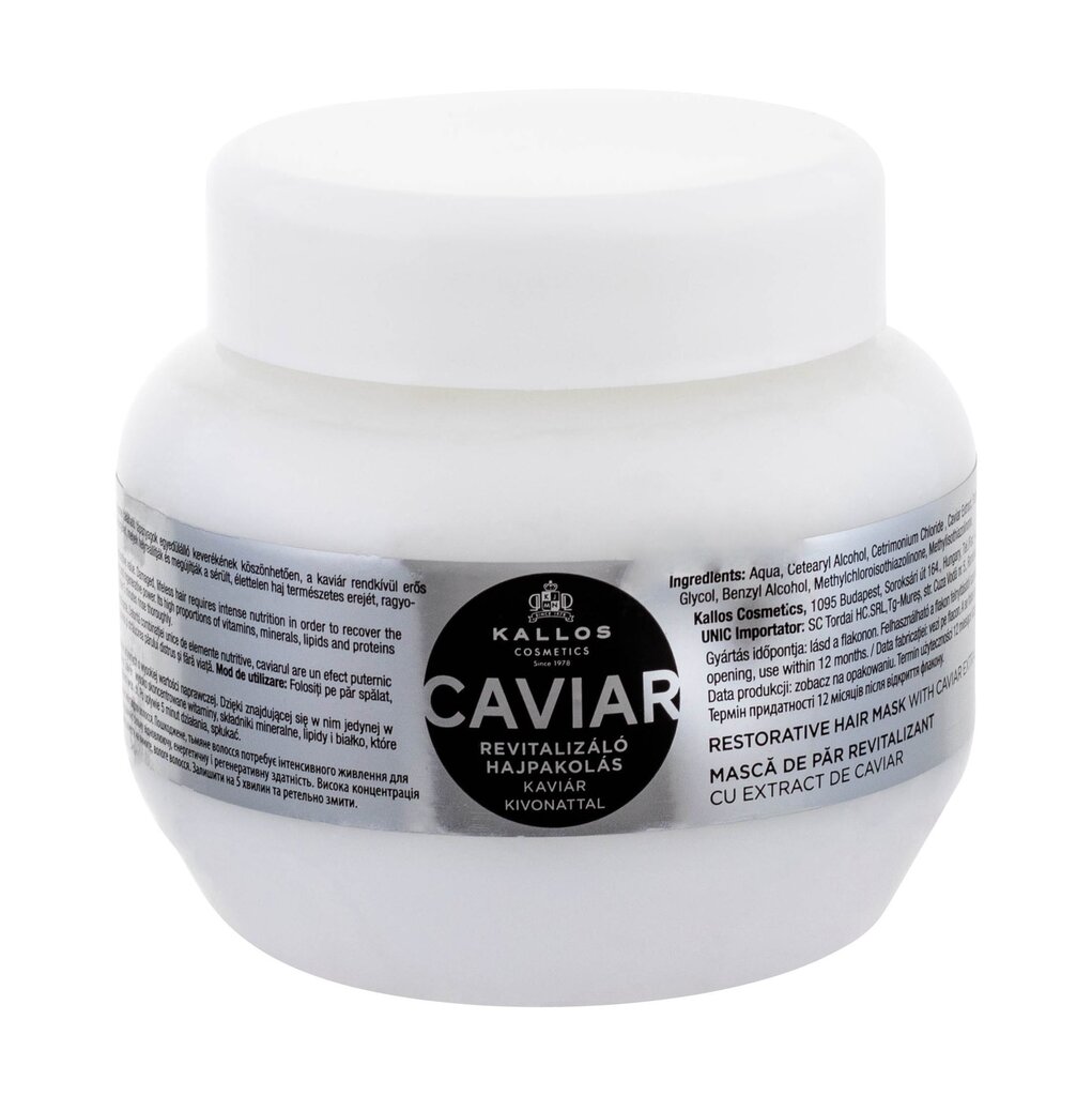 Taastav juuksemask Kallos Caviar Restorative 275 ml hind ja info | Juuksemaskid, õlid ja seerumid | hansapost.ee