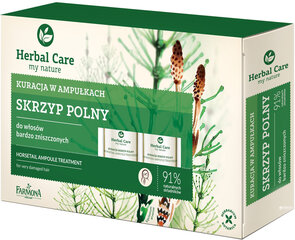 Juukseid tugevdav seerum korte ja aaloe ekstraktiga Farmona Herbal Care 5x5 ml hind ja info | Juuksemaskid, õlid ja seerumid | hansapost.ee