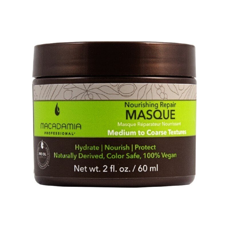 Toitev juuksemask Macadamia Nourishing Moisture 60 ml hind ja info | Juuksemaskid, õlid ja seerumid | hansapost.ee