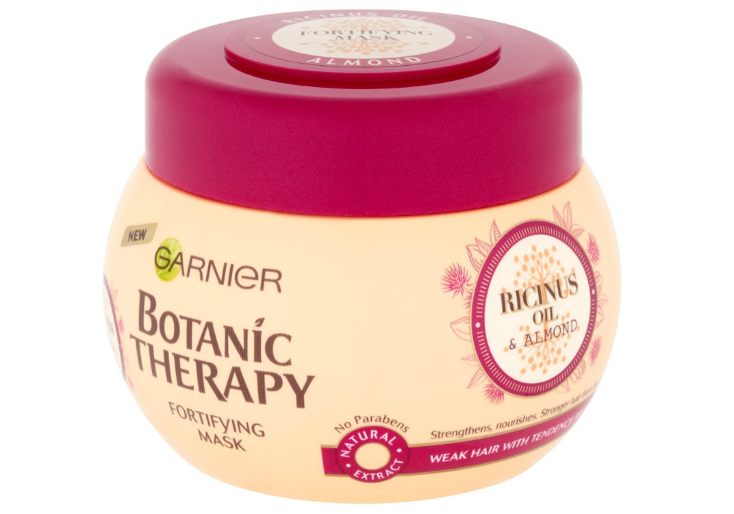 Tugevdav juuksemask Garnier Botanic Therapy riitsinusõli ja mandlitega 300 ml цена и информация | Juuksemaskid, õlid ja seerumid | hansapost.ee