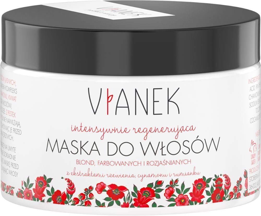 Intensiivselt taastav juuksemask heledatele juustele Vianek 150 ml цена и информация | Juuksemaskid, õlid ja seerumid | hansapost.ee