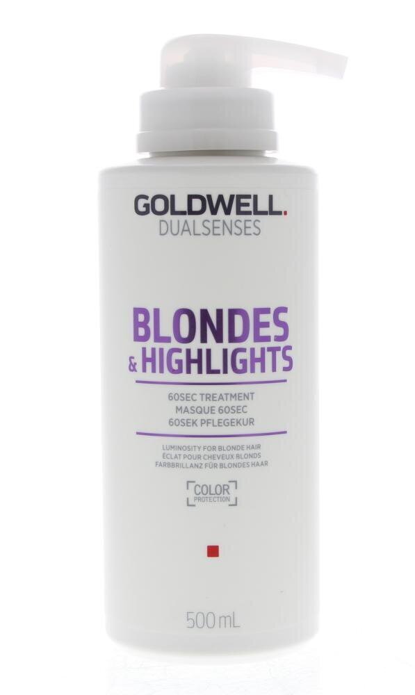 Juuksepalsam blondeeritud ja triibutatud juustele Goldwell Dualsenses Blondes & Highlights 500 ml цена и информация | Juuksemaskid, õlid ja seerumid | hansapost.ee