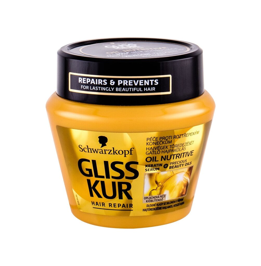 Juuksemask Schwarzkopf GLISS KUR Oil Nutritive 300 ml hind ja info | Juuksemaskid, õlid ja seerumid | hansapost.ee