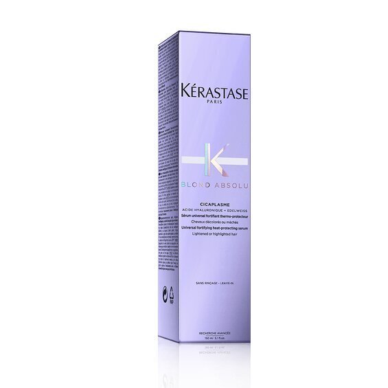 Tugevdav seerum heledatele ja värvitud juustele kuumuse kaitseks Kerastase Blond Absolu Cicaplasme 150 ml цена и информация | Juuksemaskid, õlid ja seerumid | hansapost.ee