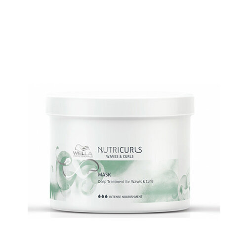 Mask lokkis juustele Wella Nutricurls Intense Nourishment Hair Mask, 500 ml цена и информация | Juuksemaskid, õlid ja seerumid | hansapost.ee