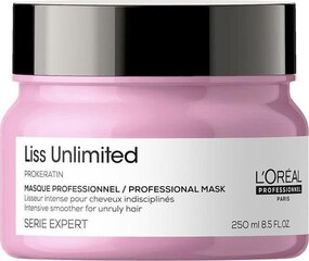 Juuksemask sõnakuulmatutele juustele L’Oreal Professionnel Serie Expert Liss Unlimited, 250 ml hind ja info | Juuksemaskid, õlid ja seerumid | hansapost.ee