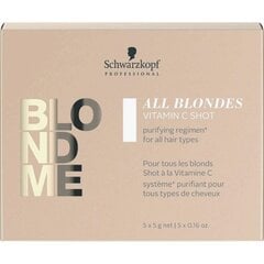 Kiire toimega juuksehooldusvahend Schwarzkopf Professional Blond Me Detox Shot 5x5 g hind ja info | Juuksemaskid, õlid ja seerumid | hansapost.ee