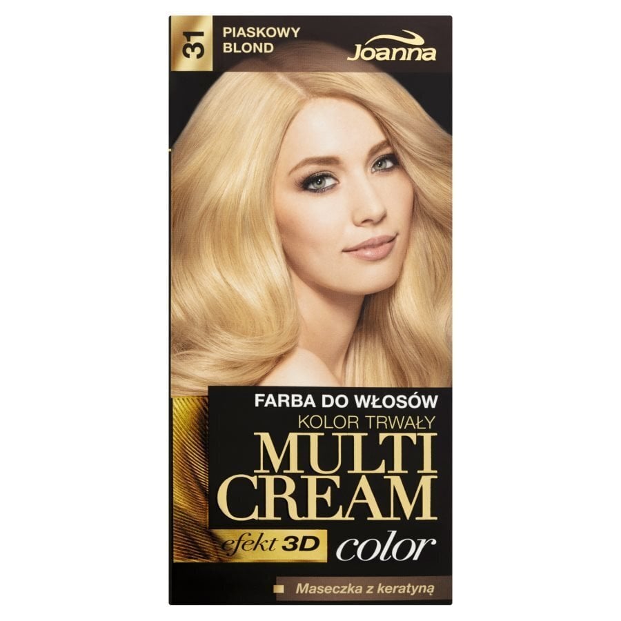 Juuksevärv Joanna Multi Cream Color 100 ml, 31 Sandy Blonde hind ja info | Juuksevärvid | hansapost.ee