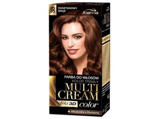 Juuksevärv Joanna Multi Cream Color 100 ml, 38 Chestnut Brown цена и информация | Joanna Духи, косметика | hansapost.ee