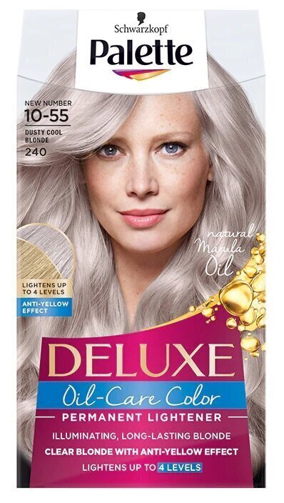 Juuksevärv Schwarzkopf Palette Deluxe, 240 Dusty Cool Blonde цена и информация | Juuksevärvid | hansapost.ee