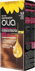 Õlibaasil kauapüsiv juuksevärv ilma ammoniaagita Garnier Olia 5.3 Golden Brown hind ja info | Juuksevärvid | hansapost.ee