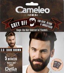 Kreemjas juuksevärv Delia Cosmetics Cameleo Men 2 x 15 ml, 3.0 Dark Brown hind ja info | Juuksevärvid | hansapost.ee