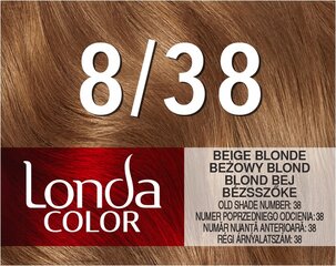 Краска для волос Londacolor, 8/38 Beige Blonde цена и информация | Краска для волос | hansapost.ee