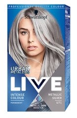 Juuksevärv Schwarzkopf Live Urban Metallics, U71 Metalic Silver цена и информация | Краска для волос | hansapost.ee