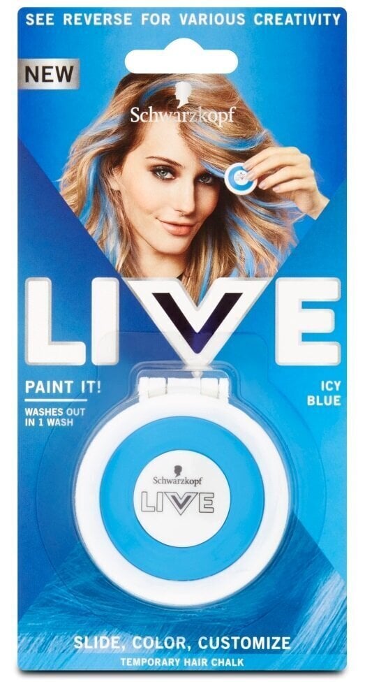 Mahapestav juuksekriit Schwarzkopf Live Paint it!, 3,5 g, Icy Blue цена и информация | Juuksevärvid | hansapost.ee