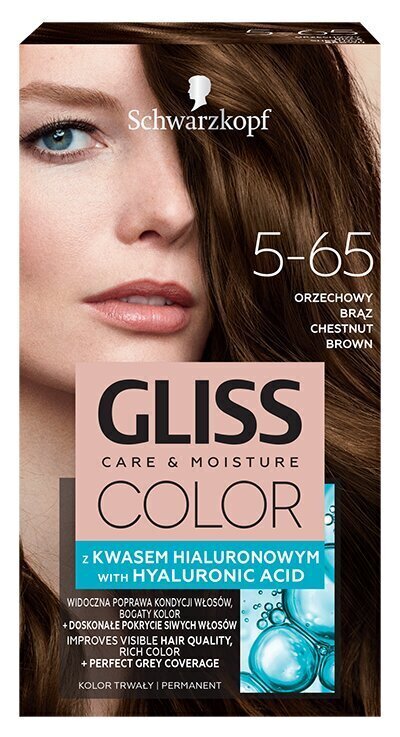 Juuksevärv Schwarzkopf Gliss Color 5-65 Chestnut Brown цена и информация | Juuksevärvid | hansapost.ee