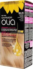 Õlipõhine kauapüsiv juuksevärv ammoniaagivaba Garnier Olia 10.21 Pearl Very Light Blonde hind ja info | Juuksevärvid | hansapost.ee