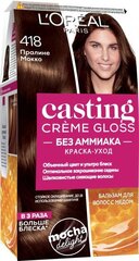 Juuksevärv L'Oreal Paris Casting Creme Gloss, 418 Mokka hind ja info | Juuksevärvid | hansapost.ee