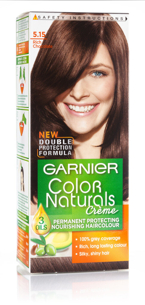 Kauapüsiv juuksevärv Garnier Color Naturals, Rich Chocolate цена и информация | Juuksevärvid | hansapost.ee