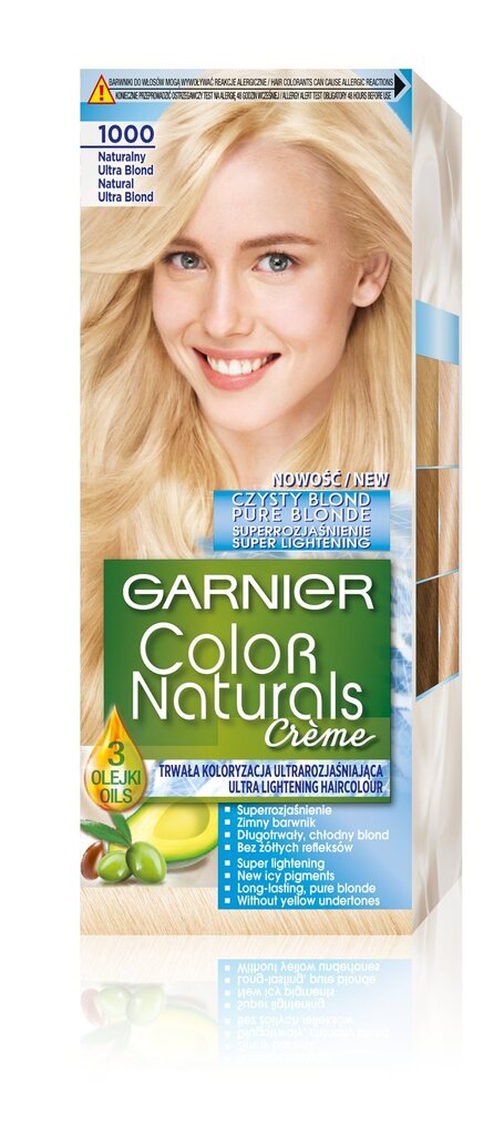 Kauapüsiv juuksevärv Garnier Color Naturals, Ultra Natural Blond цена и информация | Juuksevärvid | hansapost.ee