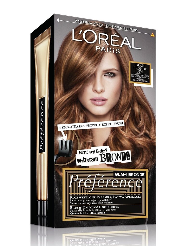 Kauapüsiv juuksevärv L'Oreal Paris Preference, 4 Brown To Light Brown hind ja info | Juuksevärvid | hansapost.ee