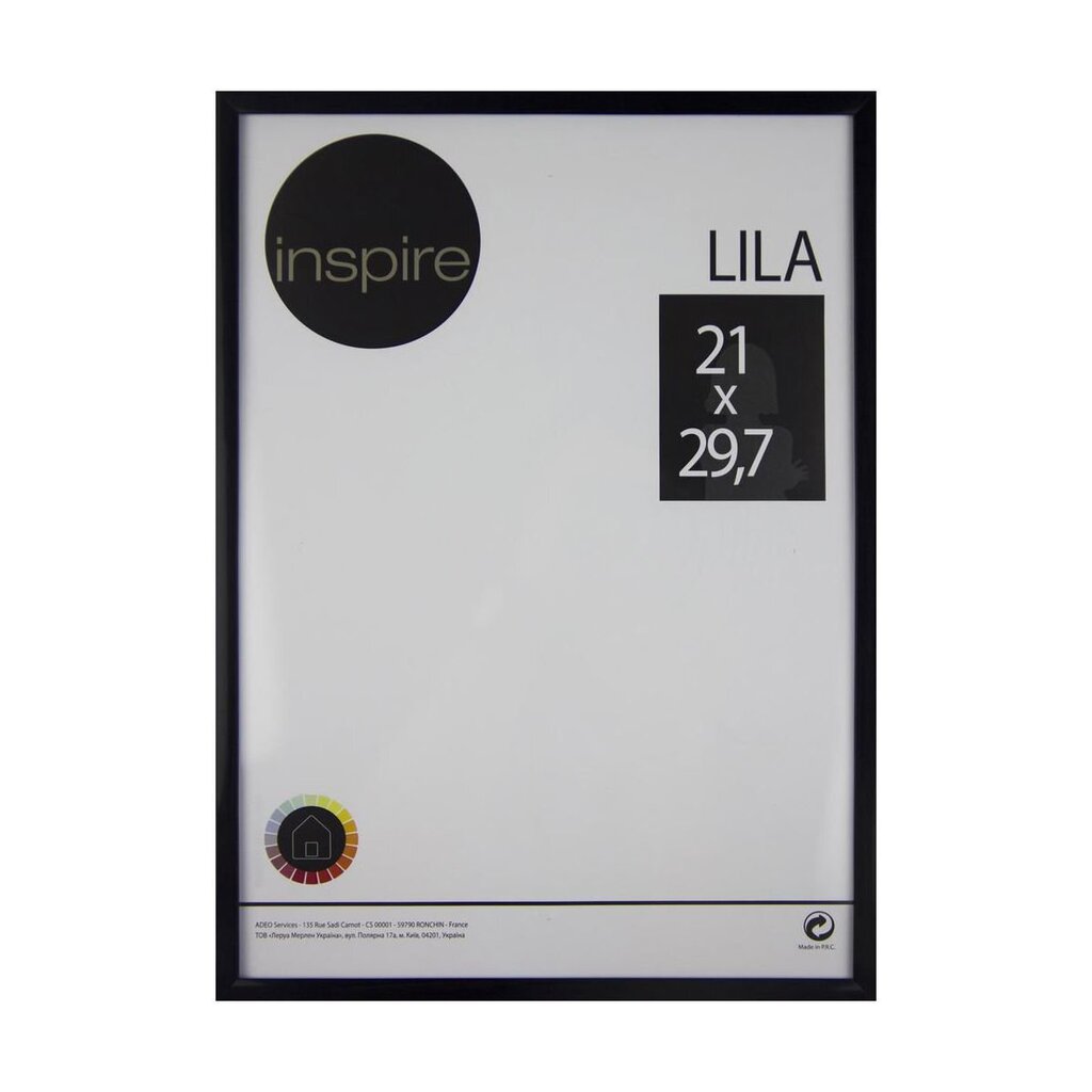 Pildiraam LILA 21x29,7 cm, must цена и информация | Pildiraamid | hansapost.ee