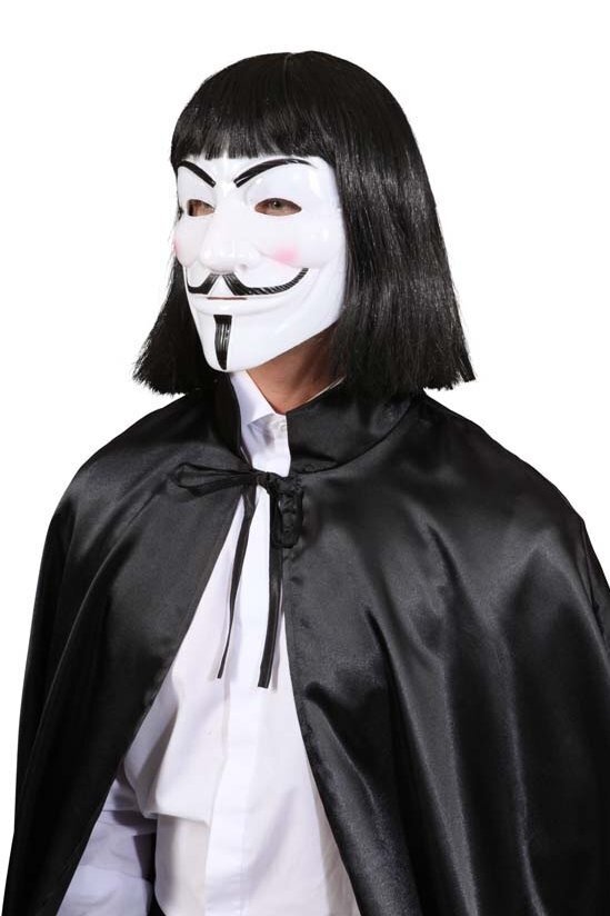 Mask Vendetta Guy Fawkes, valge hind ja info | Kostüümid ja maskid | hansapost.ee