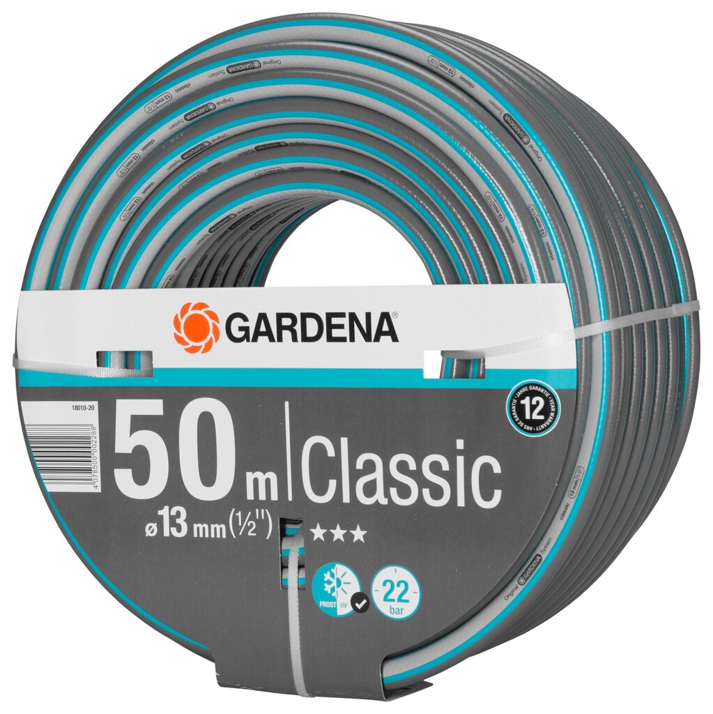 Gardena Classic voolik 13 mm, 50 m цена и информация | Niisutussüsteemid, kastmisvoolikud ja kastekannud | hansapost.ee