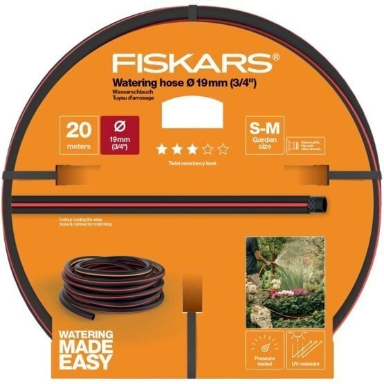 Aiavoolik Fiskars Q3, 19mm (3/4'') 20 m цена и информация | Niisutussüsteemid, kastmisvoolikud ja kastekannud | hansapost.ee