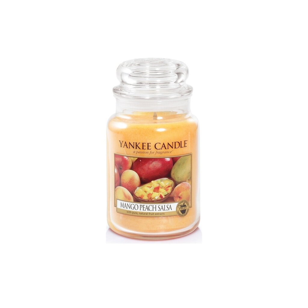 Aromaatne küünal Yankee Candle Mango Peach Salsa 623 g hind ja info | Küünlad, küünlajalad | hansapost.ee