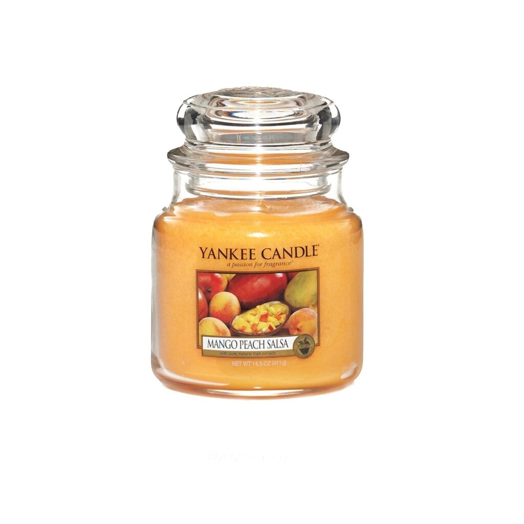 Aromaatne küünal Yankee Candle Mango Peach Salsa 411 g цена и информация | Küünlad, küünlajalad | hansapost.ee