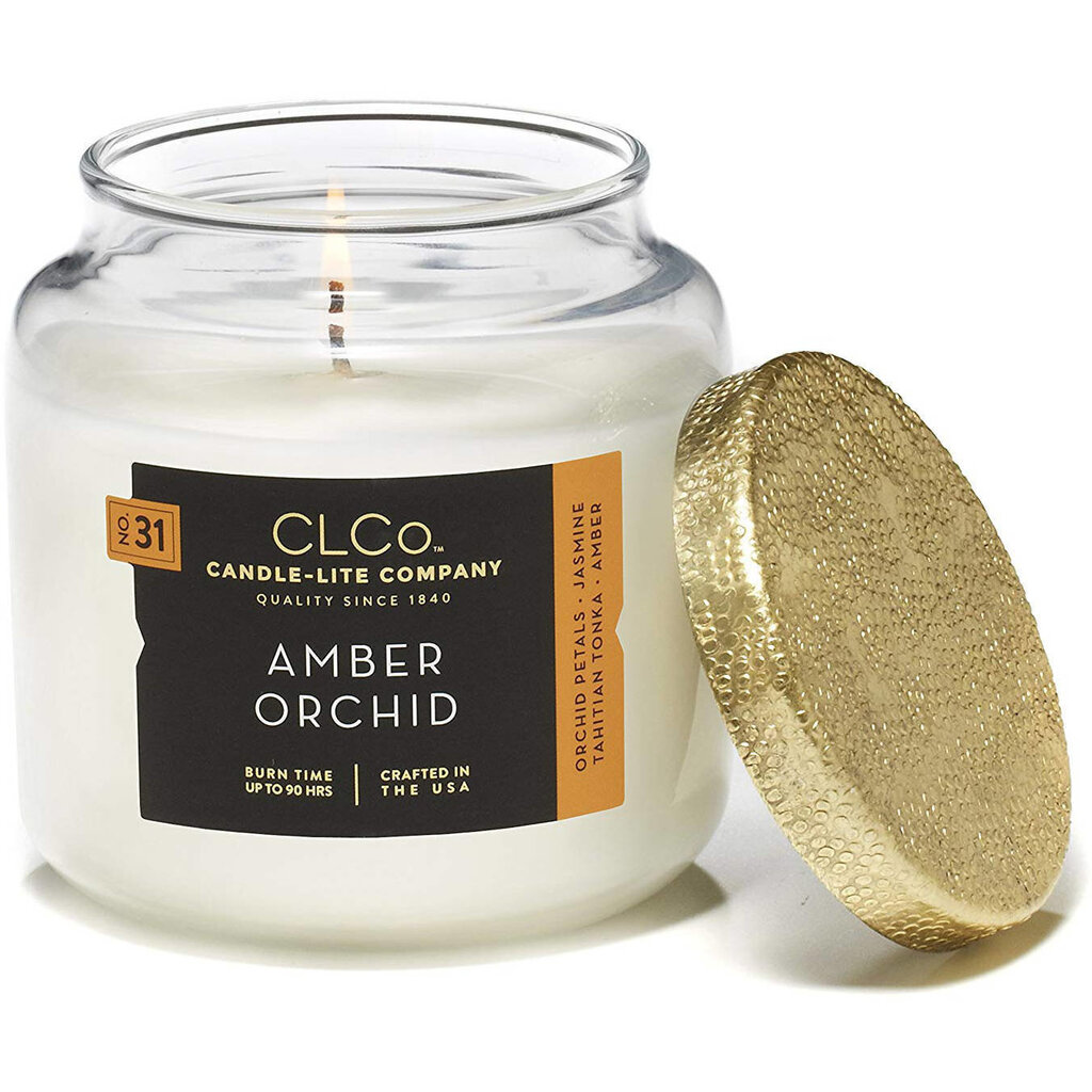 Lõhnaküünal kaanega Candle-Lite Amber Orchid, 396 g цена и информация | Küünlad, küünlajalad | hansapost.ee