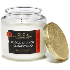 Lõhnaküünal kaanega Candle-Lite Blood Orange Cedarwood, 396 g hind ja info | Küünlad, küünlajalad | hansapost.ee