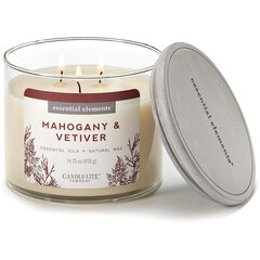 Candle-Lite lõhnaküünal kaanega Mahogany & Vetiver, 418 g hind ja info | Küünlad, küünlajalad | hansapost.ee