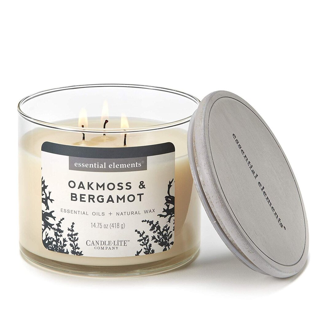 Candle-Lite lõhnaküünal kaanega Oakmoss & Bergamot, 418 g цена и информация | Küünlad, küünlajalad | hansapost.ee