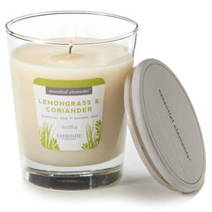 Ароматическая свеча Candle-Lite с крышечкой Lemongrass & Coriander, 255 г. цена и информация | Candle-lite Мебель и домашний интерьер | hansapost.ee