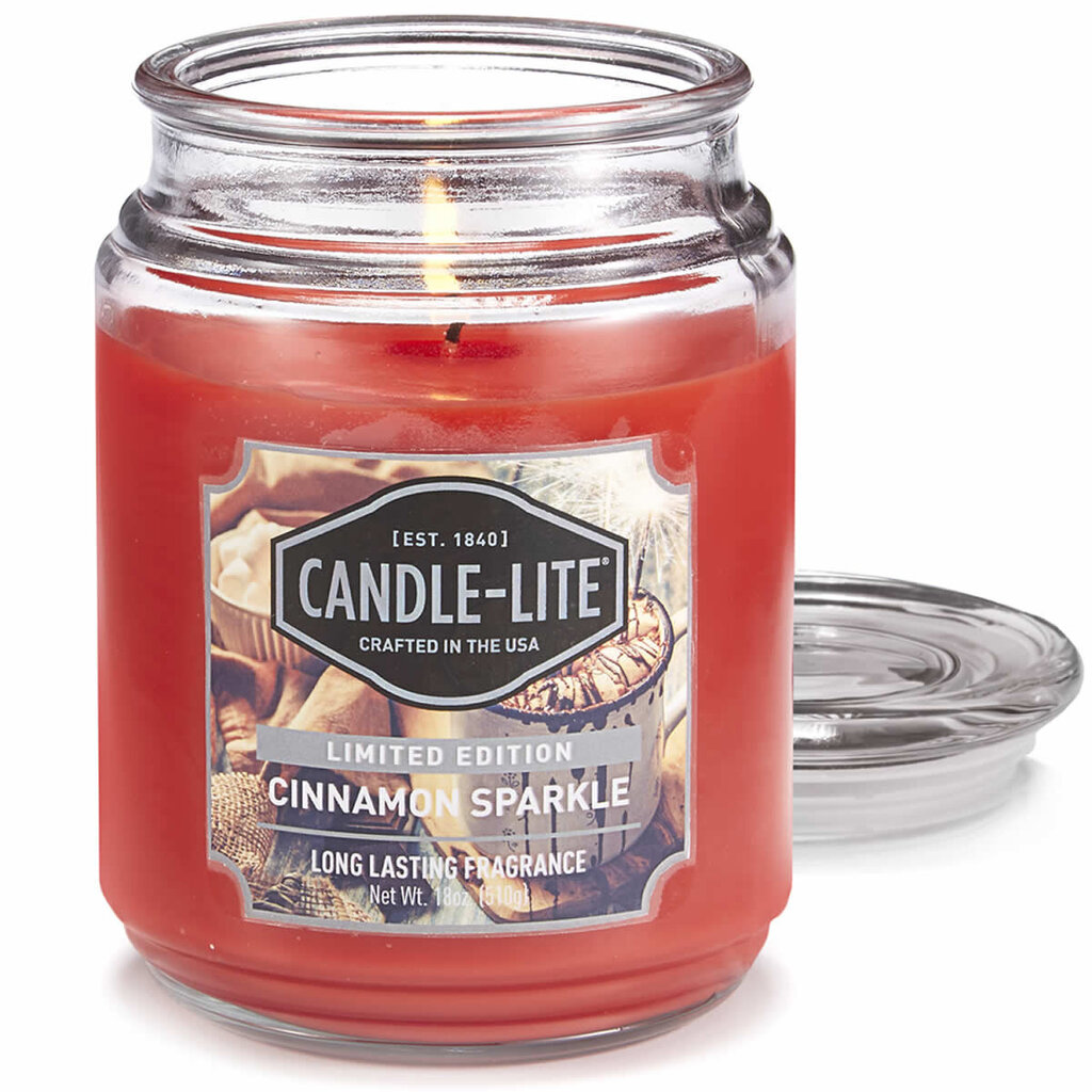 Lõhnaküünal kaanega Candle-Lite Cinnamon Sparkle, 510 g цена и информация | Küünlad, küünlajalad | hansapost.ee