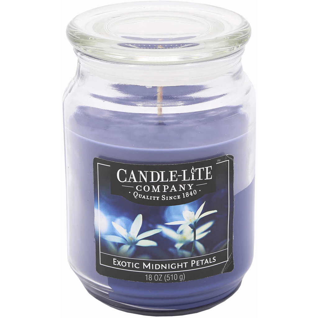 Lõhnaküünal kaanega Candle-Lite Exotic Midnight Petals, 510 g hind ja info | Küünlad, küünlajalad | hansapost.ee