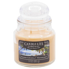 Lõhnaküünal kaanega Candle-Lite Island Coconut Mahogany, 85 g hind ja info | Candle-lite Sisustuskaubad | hansapost.ee